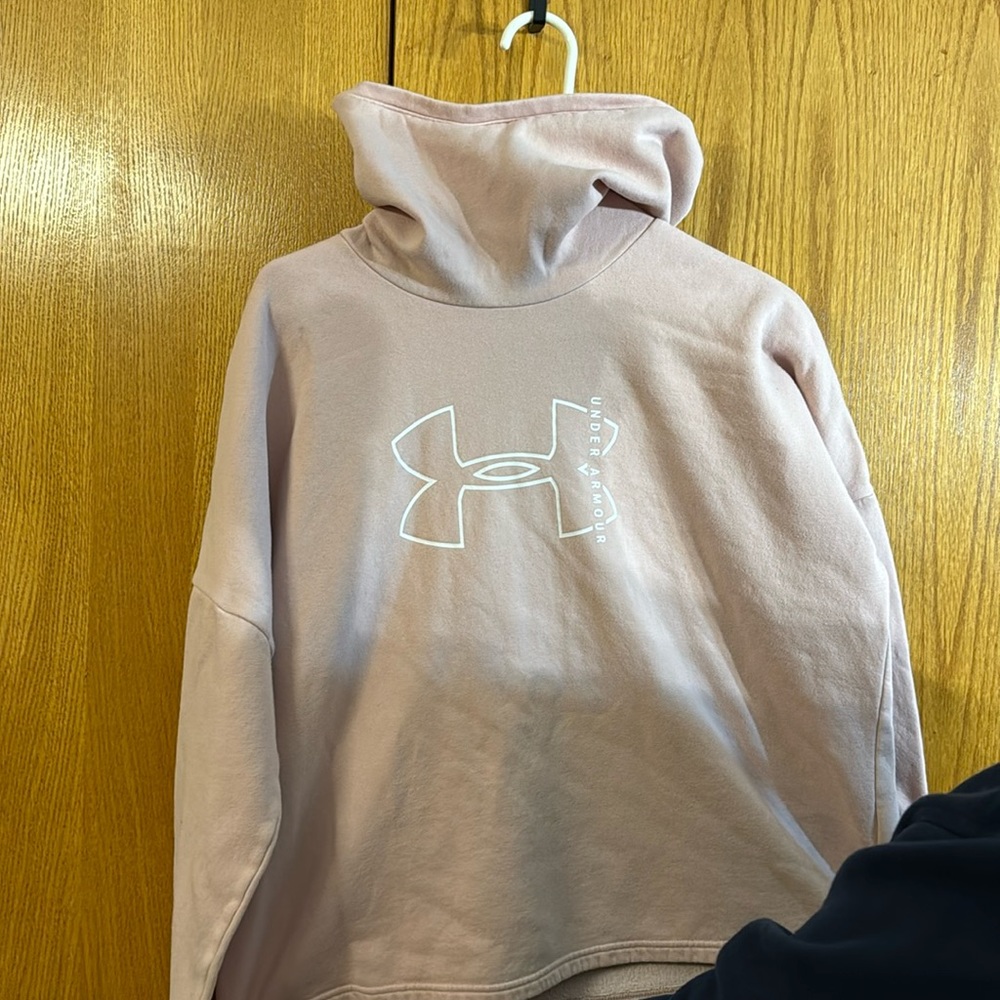 Under Armour women’s light pink loose hoodie size XL